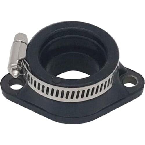Rubber Intake Manifold Carb Flange Adapter for PWK 28 30mm Carburetor ATV UTV, Black