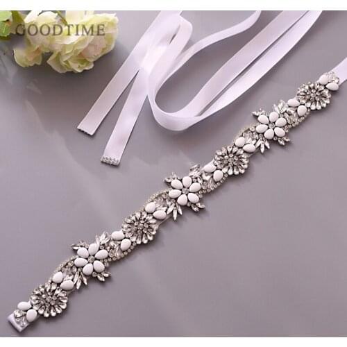 Luxury Women Belt Bride Wedding Rhinestone Applique Crystal Belt With Opal Wedding Accessories For Girl Party Dress Decoration