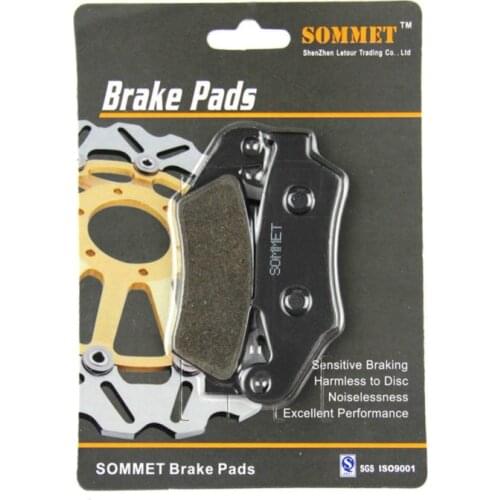 SOMMET Motorcycle Front Brake Pads Disks for Honda XR 250 R (96-04) XR250 XR250R LT185