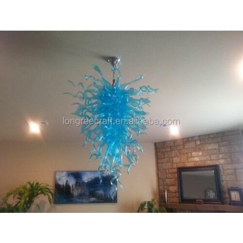 Modern Living Room Decor LED Light source Hand Blown Glass Chandelier Chihuly Style Chandelier Lighting
