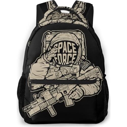Space Force Combat Astronaut Backpack for Girls Boys Travel RucksackBackpacks for Teenage school bag