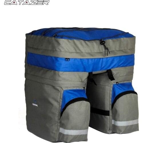 60L MTB Bicycle Carrier Bag Rear Rack Bike Trunk Bag Luggage Pannier Back Seat Double Side Cycling Bycicle Bag Bike Bag