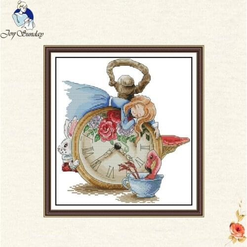 Joy Sunday Dmc,Cross-stitch,embroidery A beauty who sleep White canvas11CT 14CT,cotton thread,Diy,Needlework,kits,Home decor