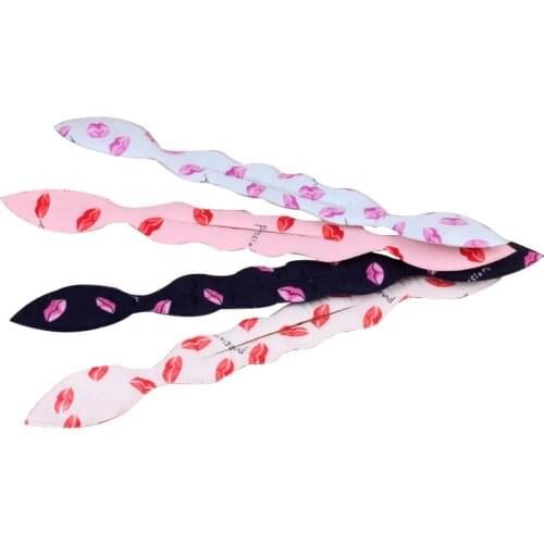 Multicolor Hair Bands Convenient Curling Iron Print Magic Clip Wire Bow Curling Lazy Knotted Headband Hair Band Twist Maker
