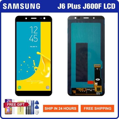 5.6'' Super Amoled Screen For Samsung Galaxy J6 2018 J600 LCD Display Touch Screen Digitizer Assembly For Samsung J600 J600F Lcd