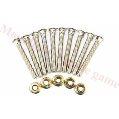 10 sets/bag coin acceptor Bolt sets 4*35mm screw+screw cap for arcade machine mounting coin Acceptor Part kits