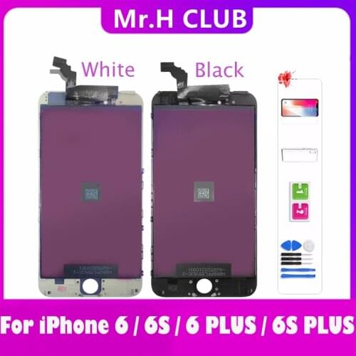 100% Tested LCD Display For iPhone 6 6plus 6S 6sPlus Touch Screen Assembly Replace For iPhone 6 6S PLUS No Dead Pixel WIith Case
