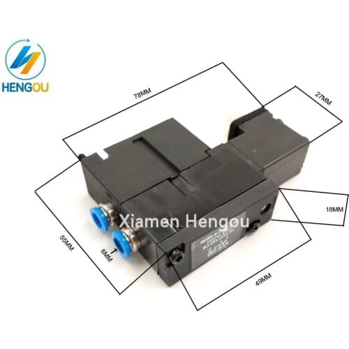 2 Pieces MEBH-4/2-AQ-6-SA M2.184.1121/05 Valve for SM52 SM74 SM102 CD102 Machine M2.184.1121