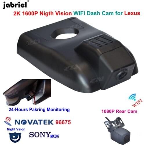 2K 1600P Wifi Car DVR Dash Cam Camera Driving Recorder for Lexus rx350 rx300 rx330 rx450h Lexus rx400h 2010 2015 2016 2017 2020