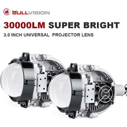 3.0 Inch Bi LED Projector Lenses H1 Bulb 9005 9006 H4 H7 Lamp For Headlight 100W 30000LM Car-styling Retrofit Hi/Lo Beam Lens