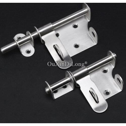 Brand New 4PCS/LOT Stainless Steel Door Bolts Lock Security Door Barrel Bolts Hasp Door Latch Catch Lock