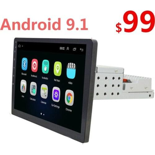 Android 9.1 Car Radio 9/10.1 Inch 1 Din Auto Multimedia 1Din Autoradio Gps Fm USB Single Car Stereo Universal