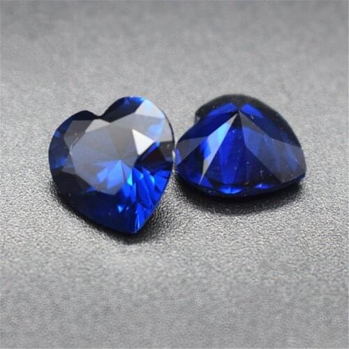 Brilliant Blue Spinel Heart Shape Faceted Blue Spinel Gem Multiple Sizes to Choose C40L