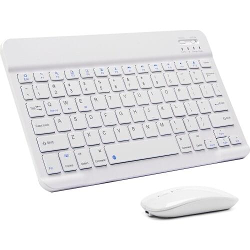 Bluetooth Keyboard and Mouse Combo Rechargeable Portable Wireless Keyboard Mouse Set for Apple iPad iPhone Android ios xiaomi