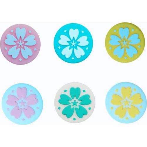Sakura Cherry Flower Thumb Stick Grip Cap Joystick Cover For Nintend Switch Joycon NS Lite Joy-Con Controller Thumbstick Case