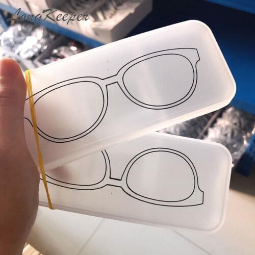 LongKeeper 1pcs Clip On Glasses Lens Box Glasses Accessories For Men Women Eyewear Case Light Sunglasses Lens Cover