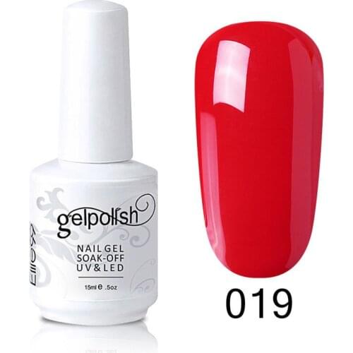 Elite99 15ml Gel Nail Polish Soak Off DIY Nail Art Gel For Nail Top Base Coat Needed Vernis Semi Permanant UV Gel Polish Lacuqer