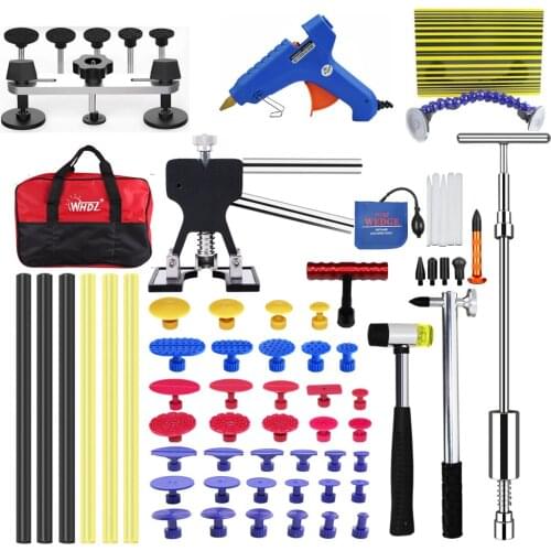 Auto Body Dent Repair Tool - Dent Repair kit with Slide Hammer T bar Dent Puller for Car Body Hail Dent Removal Dent Remover