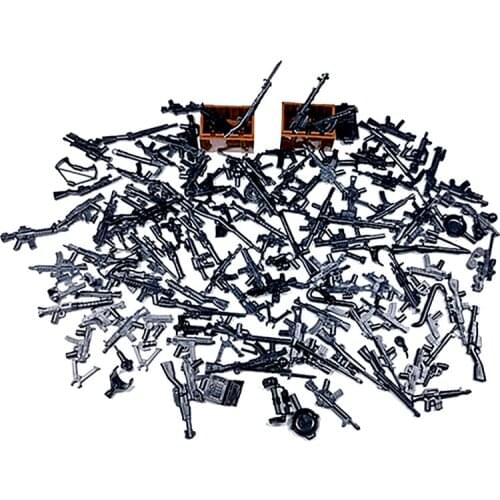 Compatible Weapons Guns Blocks Parts for Boys DIY Toys MOC Classic Military Building Bricks Kids Educational Gift 6 Years Old