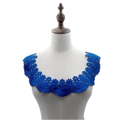 1Piece Lace Collar Crafts Beautiful Lace Applique Trim Lace Neckline Clothing accessories Sewing Craft Supplies White Black Red