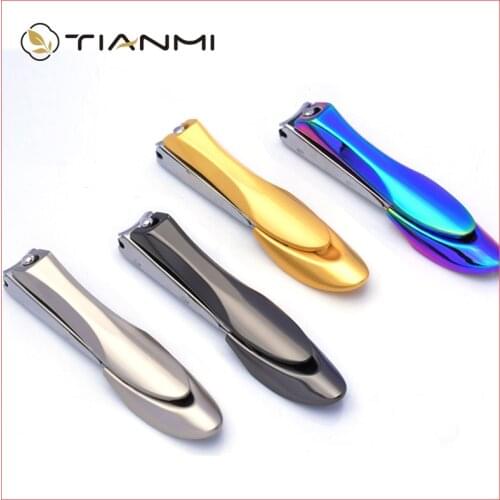 Nail Clippers Stainless Steel Nail Cutter Toenail Nail File Manicure Trimmer Toenail Clippers for Thick Nails with Box TIANMI