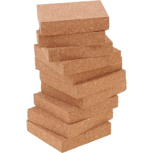 10pcs Softwood Square Rubber Stamp Carving Blocks for DIY Stamps Printing