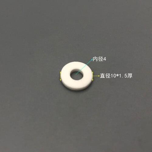 M4x10x1.5mm Alumina Ceramic Washers Insulation Gasket High Temperature Resistant O-shaped Sealing Insulation Round Ring