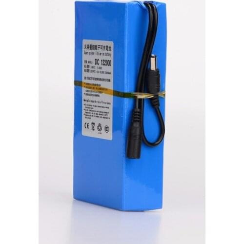 MasterFire 10set/lot DC 12V 20000mAh High Capacity Rechargeable Lithium-ion Battery Pack AC Power Charger With US EU UK Plug