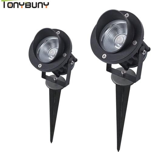 IP65 Waterproof Mini flood light with spike with Projector Aluminium 3W 5W 10W cob LED Outdoor Spot Garden Light