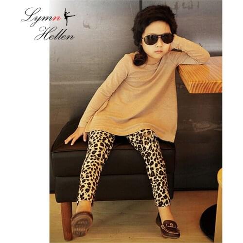 Baby Girl Trendy Leggings Pants Brown Leopard Animal Print Warm Fashion Kids Trousers 0-4 Years Spring Autumn Winter Play Mats