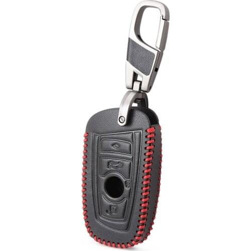 New Leather key fob cover case protect skin hood for BMW F10 F20 F30 Z4 X1 X3 X4 M1 M2 M3 E90 1 2 3 5 7 SERIES Remote keyless
