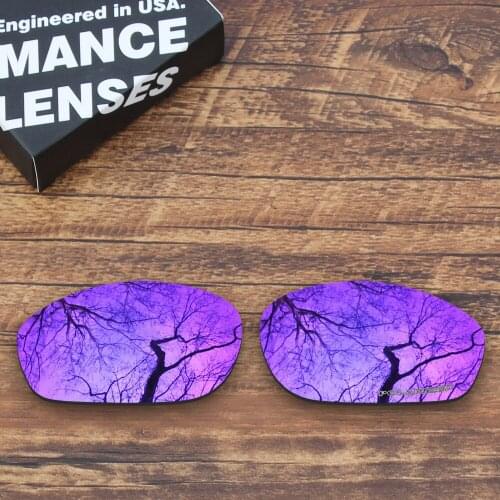 ToughAsNails Resist Seawater Corrosion Polarized Replacement Lenses for Oakley Encounter Sunglasses Purple Mirrored