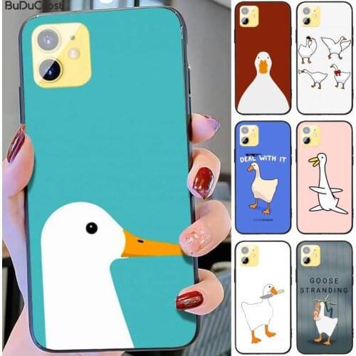 Popular cute duck Phone Case For iPhone 12 11 Pro Max XS 8 7 6 6S Plus X 5S SE 2020 XR 12 Mini case