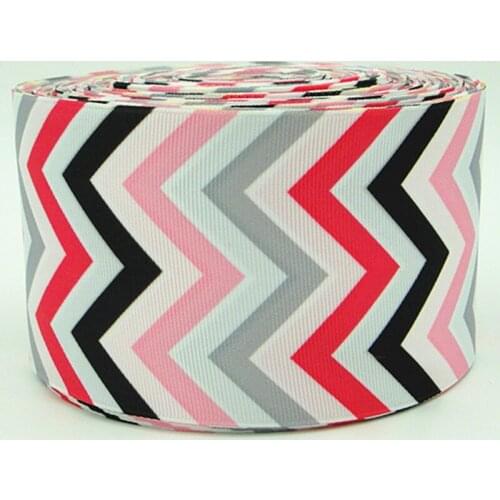 Q&N ribbon 3inch 75mm raised grain 02 printed grosgrain ribbon webbing 50yards/roll for headband free shipping