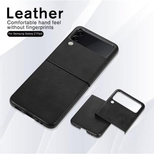Luxury Case for Samsung Galaxy Z Flip 3 Case Vintage Leather Texture Shockproof Cover for Samsung Galaxy zflip Z Flip3 Case