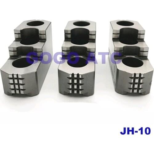 JH-10 Standard hydraulic hard claw hydraulic jaws hydraulic hard claw chuck strong hard claw 10 inch Hard jaws three steps