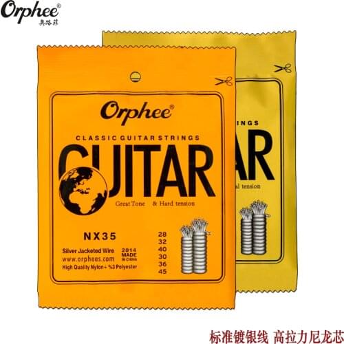 Orphee NX35/36 Classical Guitar Strings Nylon&Silver Plated Wire 1st-6th Strings