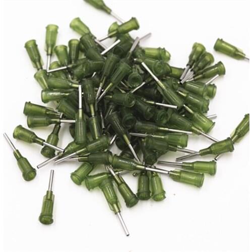 SZBFT 14G Precision passivated S.S. Dispense Tip with PP Safetylok hub, 0.5" Tubing Length glue dispenser needles FreeShipping