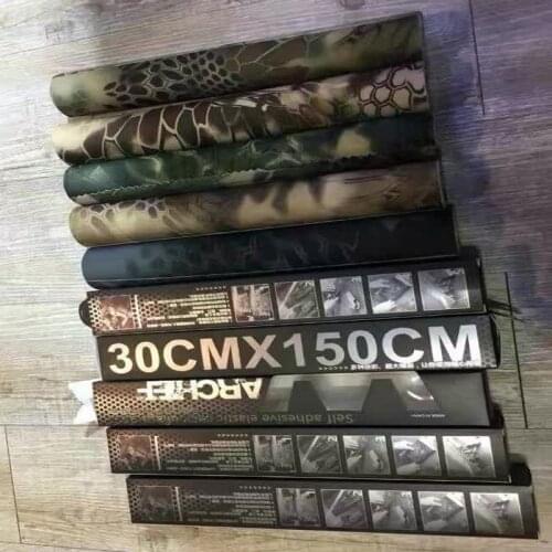 Tactical Gunskin Gear Skin Waterproof Super Elastic Self Adhesive Tape Vinyl Wrap Multifunctional Sniper Camouflage Hunting Belt