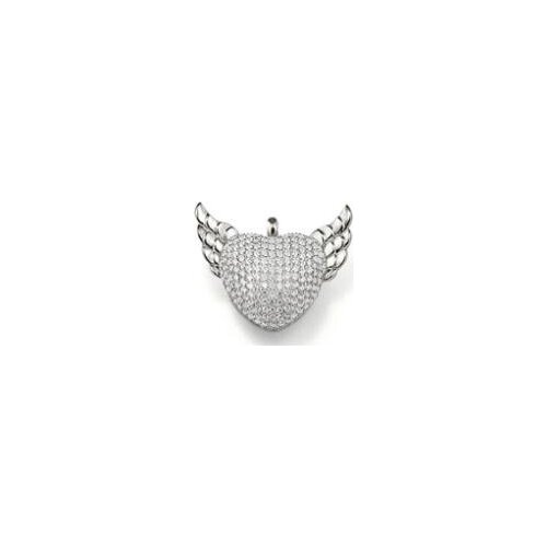 ThomasPT2109 White Flying Heart Pendant - Style GLAM And FashionLovers' jewelry For Women In Ts925 925 Sterling silver Bracelet