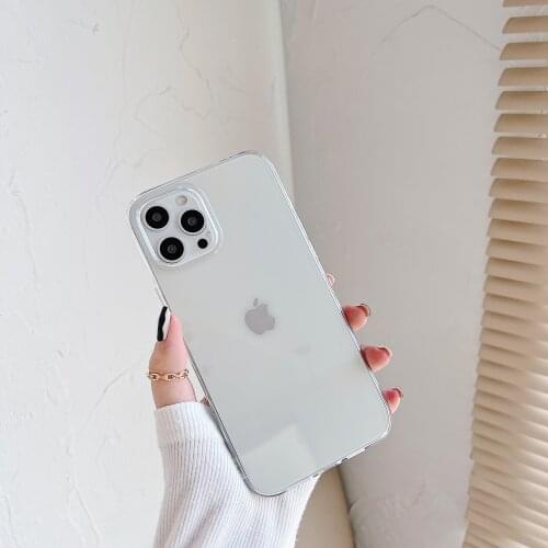 Highly Transparent Soft TPU Case For iPhone 11 Pro Max Xr Xs Xmax Thick High Protection Clear Cover For iPhone 12 Pro MaxMini