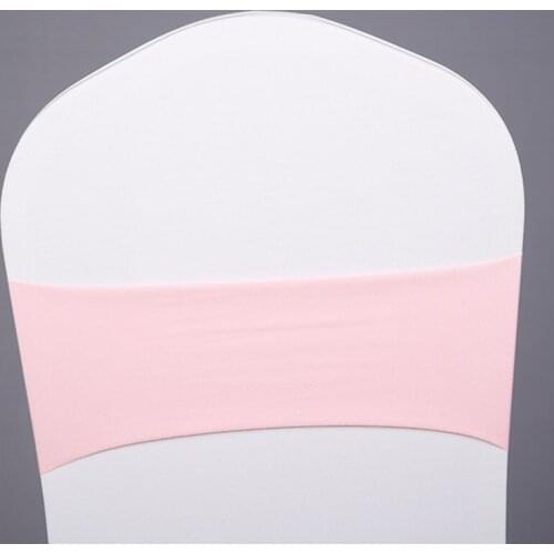 10Pcs Spandex Band Chair Sash Banquet Event Elastic Chair Sashes Chair Band Bow Ties for Wedding Party Decoration Hotel Supplies
