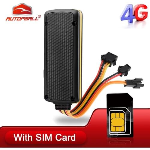 4G Car GPS Tracker MV401G Relay Tracker with SIM Card Tracking Locator SOS Alarm GPS Overspeed Shock Alert Geo-fence Free APP