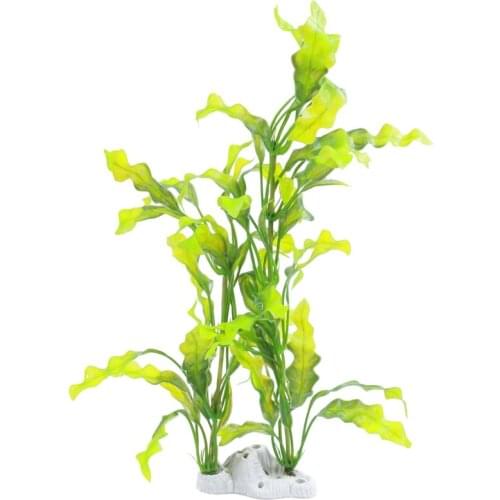 Aquarium Fish Pet 15.7" Height Plastic Manmade Underwater Green Plants