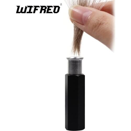 Aluminum Fishing Hair Stacker Fly Tying Hairs&feathers&tying Thread Hair Special Fly Tying Tools For Line Up Tool accessories