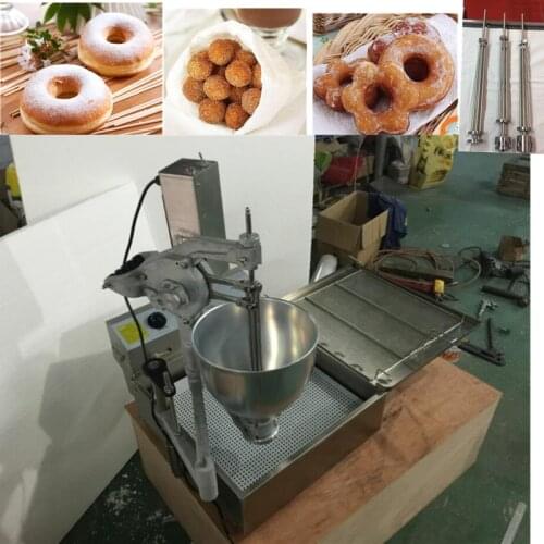 Automatic donut maker fryer machine/electric cake donut machinery with fryer flower shape doughnut maker machine for bakery
