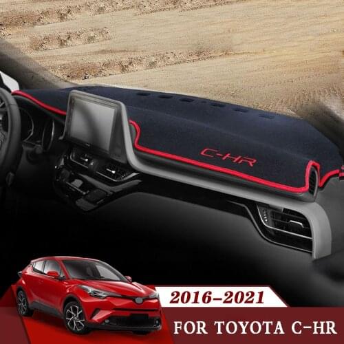 Car Dashboard Cover Mat Auto Sun Shade Cushion Pad Interior Protector Carpet Trim Accessories For Toyota C-HR CHR 2016-2019