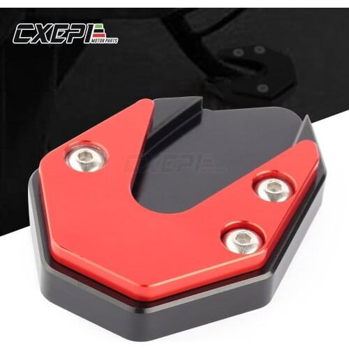 Motorcycle Side Stand Enlarger Plate Kickstand Enlarge Extension Pad Support Plate For Suzuki GW250 GSX250 GSX250R DL250