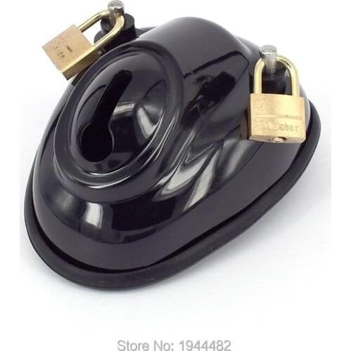 Chastity Device CB6000 Medical Plastic Black Bowl Chastity Belt Penis Lock For Men Bondage Cock Cage Sex Toys Sex Products