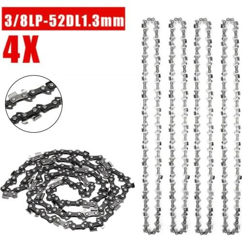 4pcs 35cm Saw Chain Blade 3/8P 52TG 1.3mm Wood Cutting Chainsaw Parts Chainsaw Saw Mill Chain for Stihl
